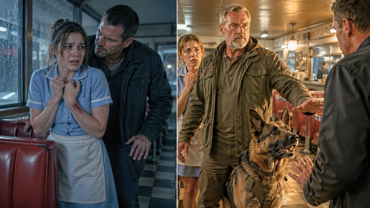 Trapped in Fear Daily… Until a Veteran and His Dog Took Over the Diner and Saved Her Life