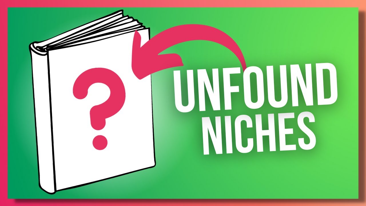 The UNFOUND Amazon KDP Niche (research & more book sales)