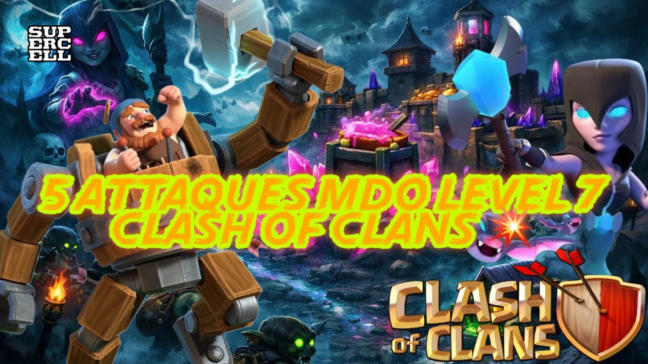 5 attaques maison des ouvriers level 7💥 #clashofclans #coc #supercell #gaming #2026 #suscribe #play 