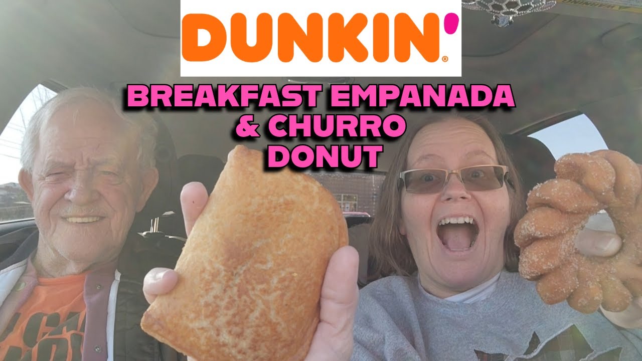 Обзор новых пончиков Dunkin': эмпанада и чуррос на завтрак #обзореды #обзорфастфуда #dunkindonuts