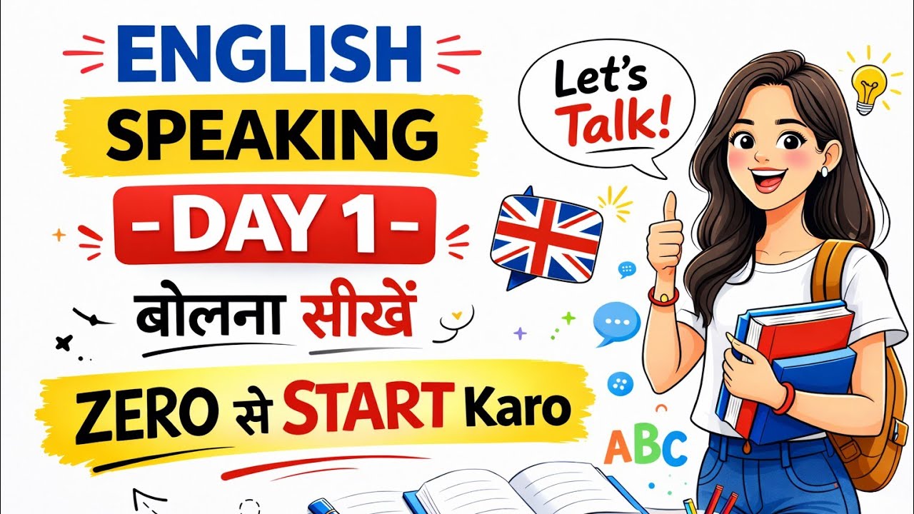 💁English Speaking Practice Day 1 | Bina Grammar English Bolna Start Karo 🔥