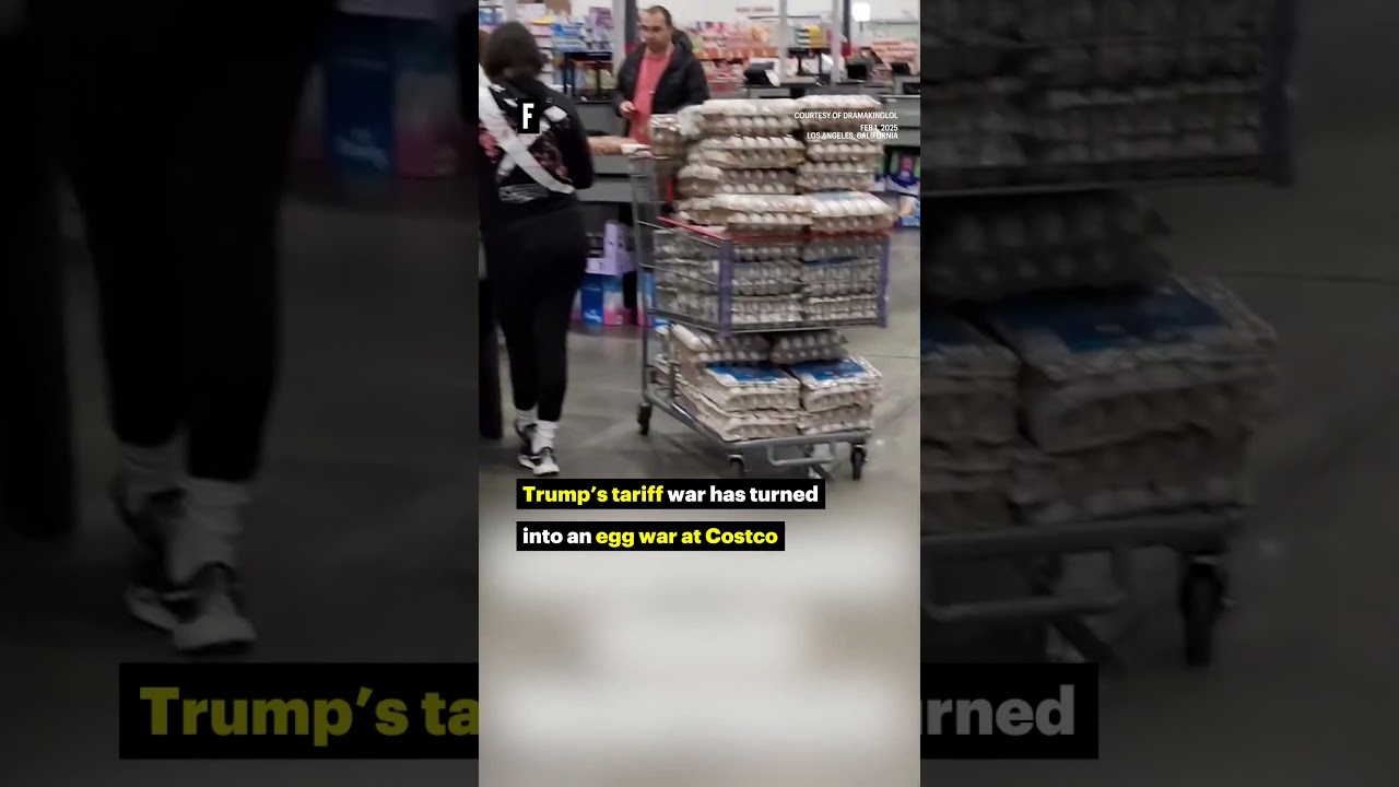 Wojna celna Trumpa przerodziła się w wojnę o jajka w Costco #trump #cła #aktualności