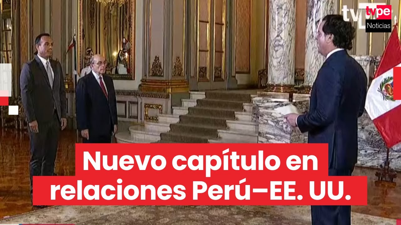 Presidente Jerí recibe cartas credenciales del embajador de los Estados Unidos