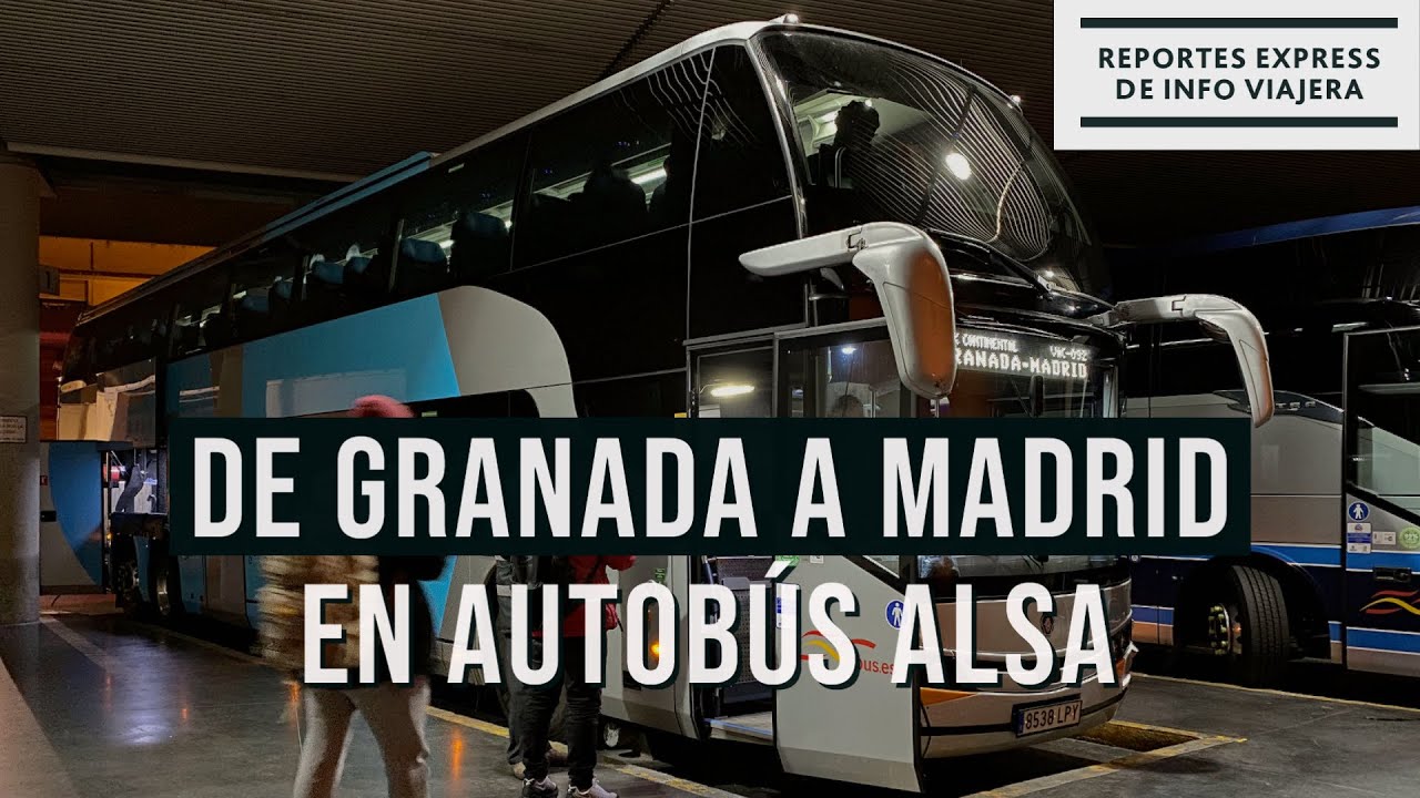 🚌 De GRANADA a MADRID en autobús ALSA (España)