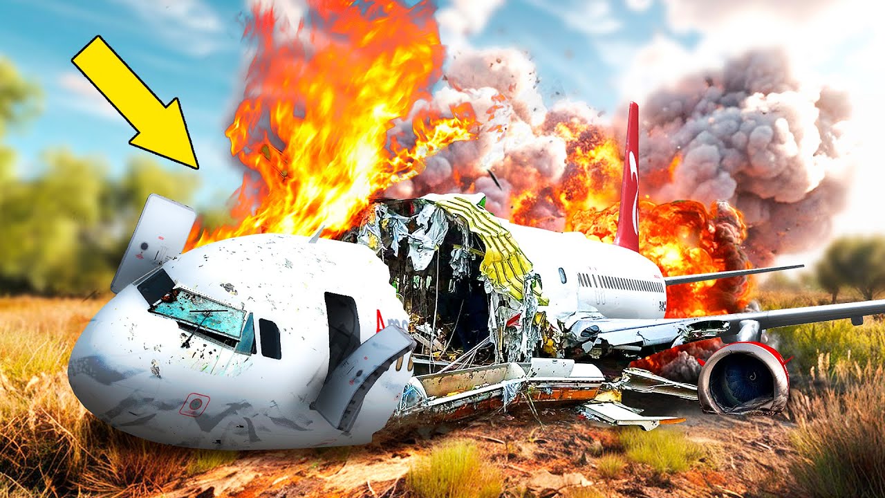 A320 Crashes After Pilot Falls Out | HARD Crash Landing in GTA 5
