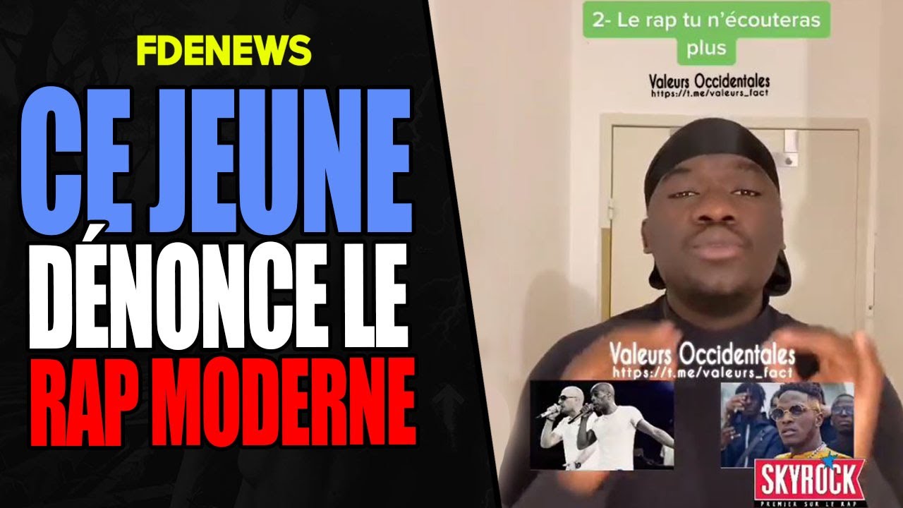 CE JEUNE CRITIQUE LE RAP MODERNE