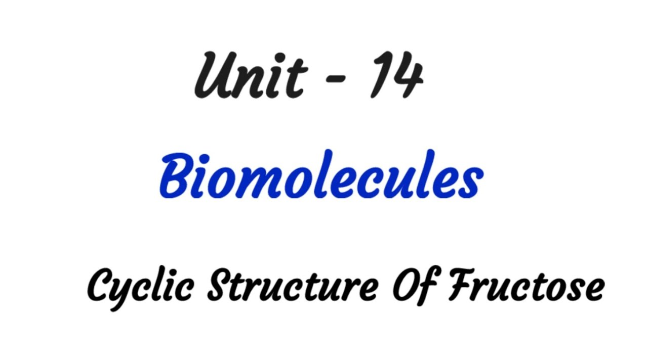 Cyclic Structure Of Fructose | Biomolecules | TN 12 chemistry | ncert | Unit 14 | in tamil