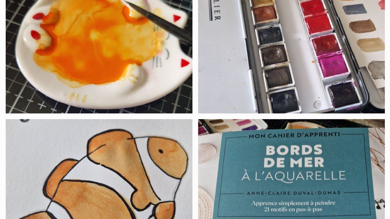 MON CAHIER D'EXERCICE AQUARELLE #sennelier #aquarelle