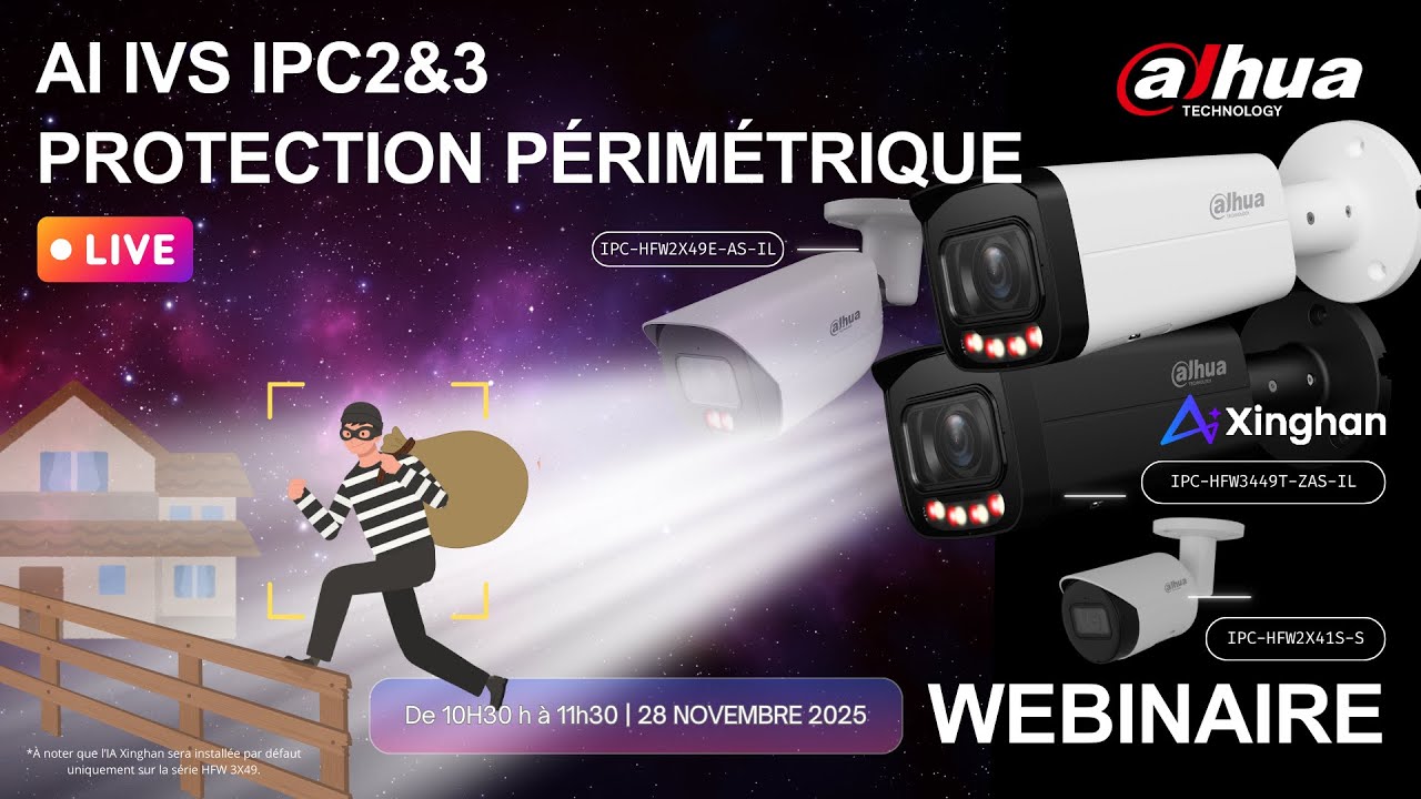 💡 Webinaire – Découvrez la série Dahua WizSense et la protection périmétrique intelligente