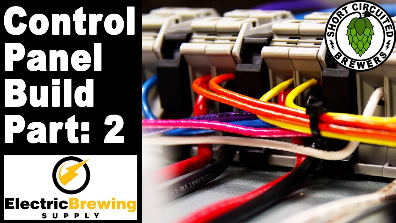 Electric Brewing Supply - Panel Build - Back Panel Wiring Completed 