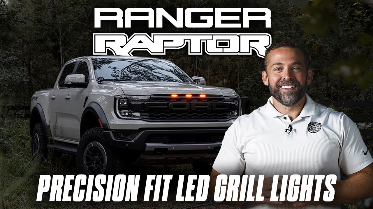Ulepszone oświetlenie grilla LED Ranger Raptor | Precyzyjne dopasowanie i łatwa instalacja!