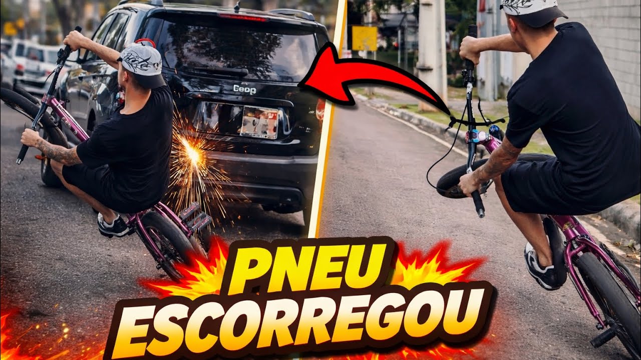 BIKE VLOG PELA CIDADE (QUASE BATI NO CARRO)