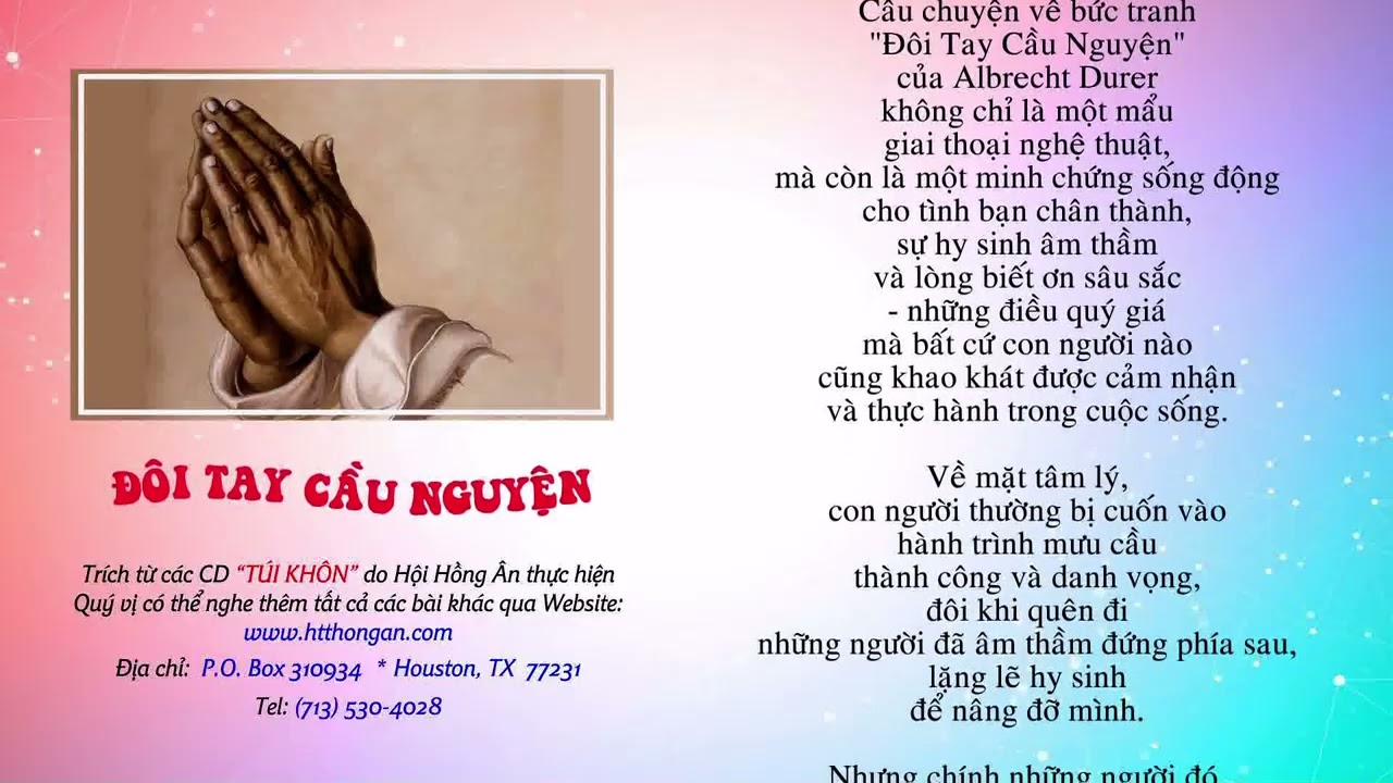 ĐÔI TAY CẦU NGUYỆN – Khi Lòng Biết Ơn Trở Thành Một Tuyệt Tác