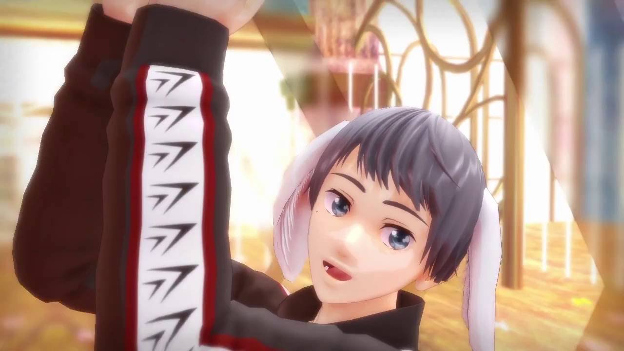 (Free!MMD) 鮫柄学園4人でおねがいダーリン (獣耳注意！)