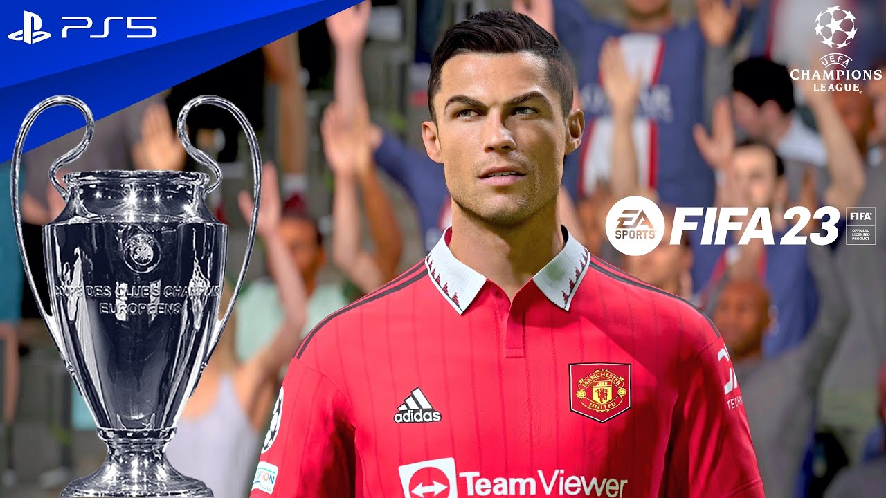 FIFA 23 — «Манчестер Юнайтед» против «Пари Сен-Жермен» — финал Лиги чемпионов УЕФА, игровой проце...