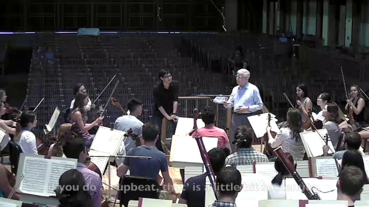 Herbert Blomstedt demonstrates the variety of upbeats/ TMC Orchestra・Yuän