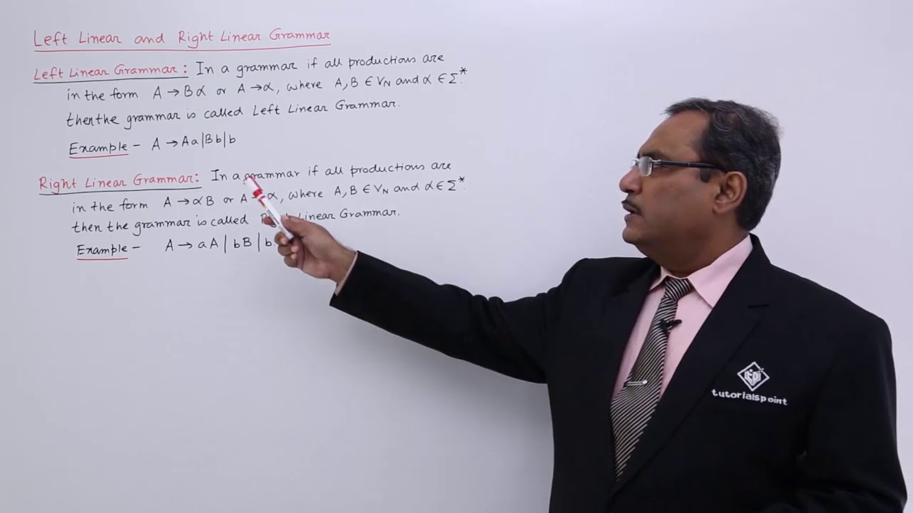 Left Linear and Right Linear Grammar