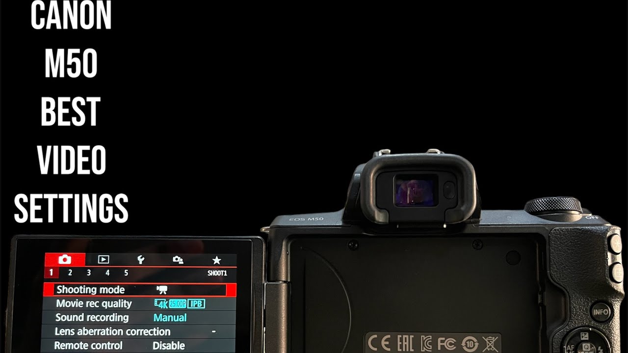 Best video settings of canon m50 || canon mirrorless camera || canon 4k video recording camera ||