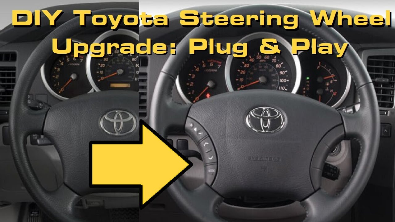 Модернизация рулевого колеса Toyota — простое добавление кнопок регулировки громкости своими руками.