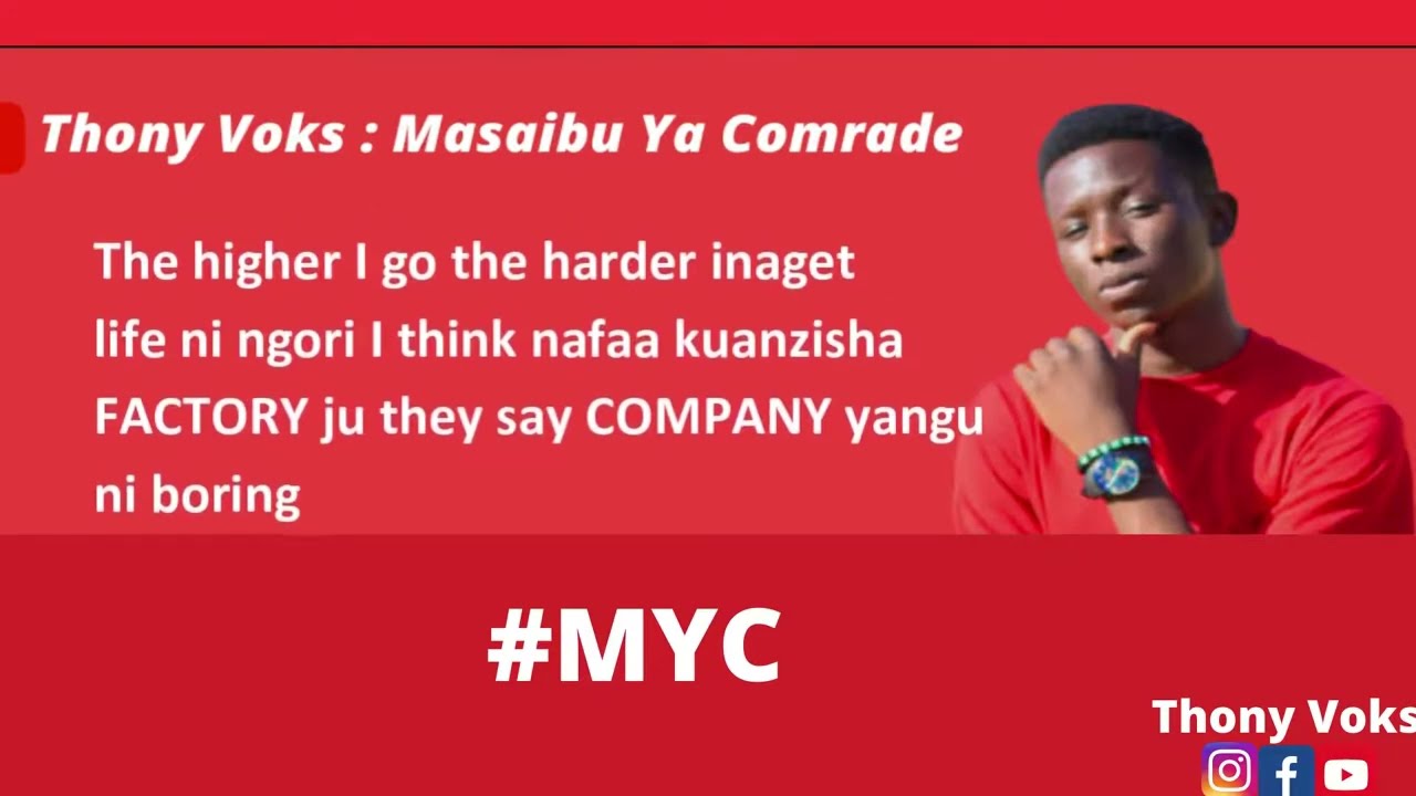 Masaibu Ya Comrade || Spoken Word || Thony Voks