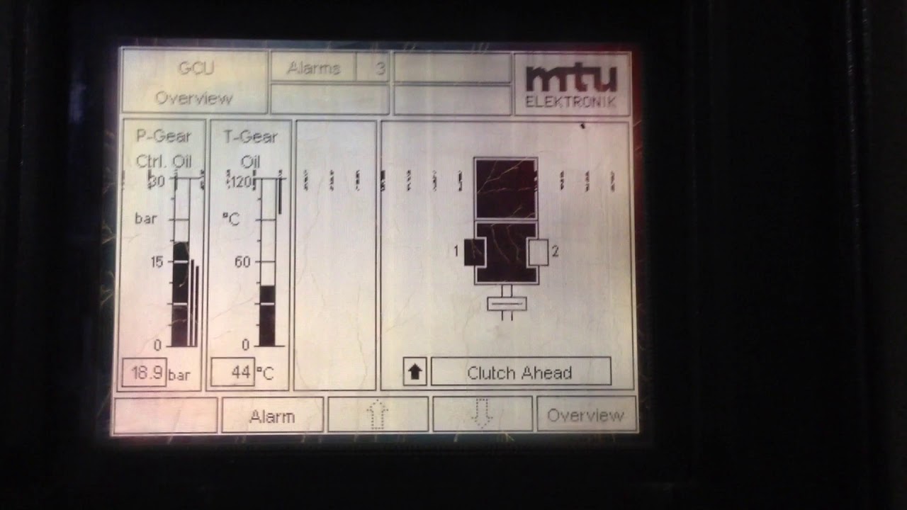 MTU engine diesel elektronik parameter