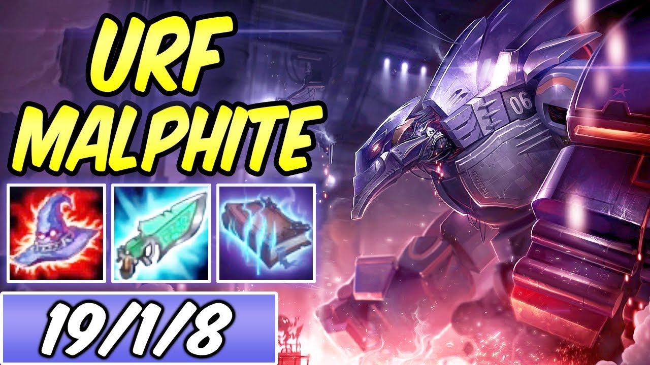 S+ DARK HARVEST URF AP MALPHITE | Full Burst Build & Runes | League of Legends
