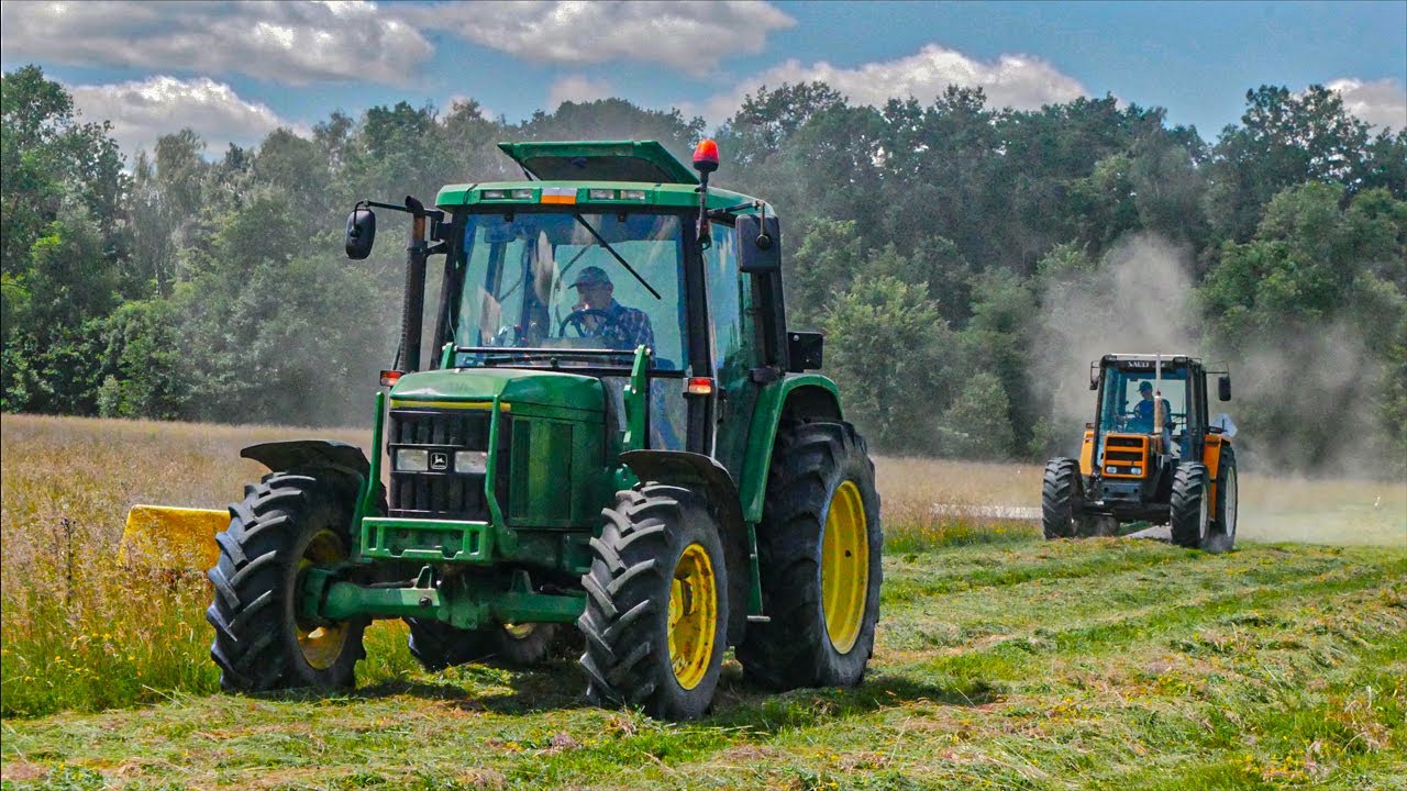 Koszenie Traw 2022 ☆ John Deere 6400 ☆ Renault 95 14 ☆ Samasz Samba 240 ☆ Samasz KDT 260 ☆
