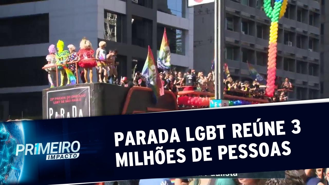 23° Parada do Orgulho LGBT reúne três milhões de pessoas em São Paulo | Primeiro Impacto (24/06/19)