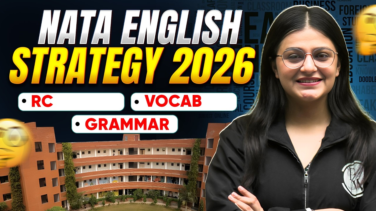 NATA English Strategy 2026 | 8–12 Questions Weightage | RC | Vocabulary | Grammar Plan