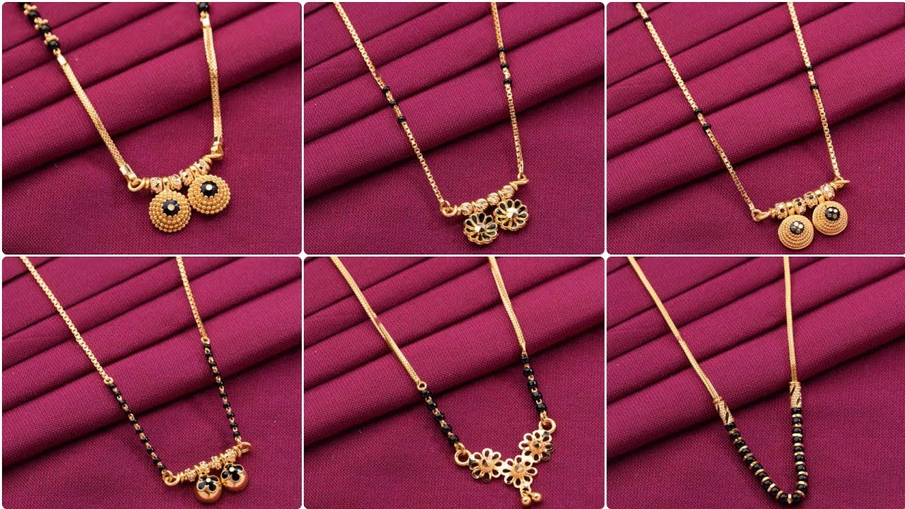 2025 Gold Short Mangalsutra Designs With Weight | DK Jewellers