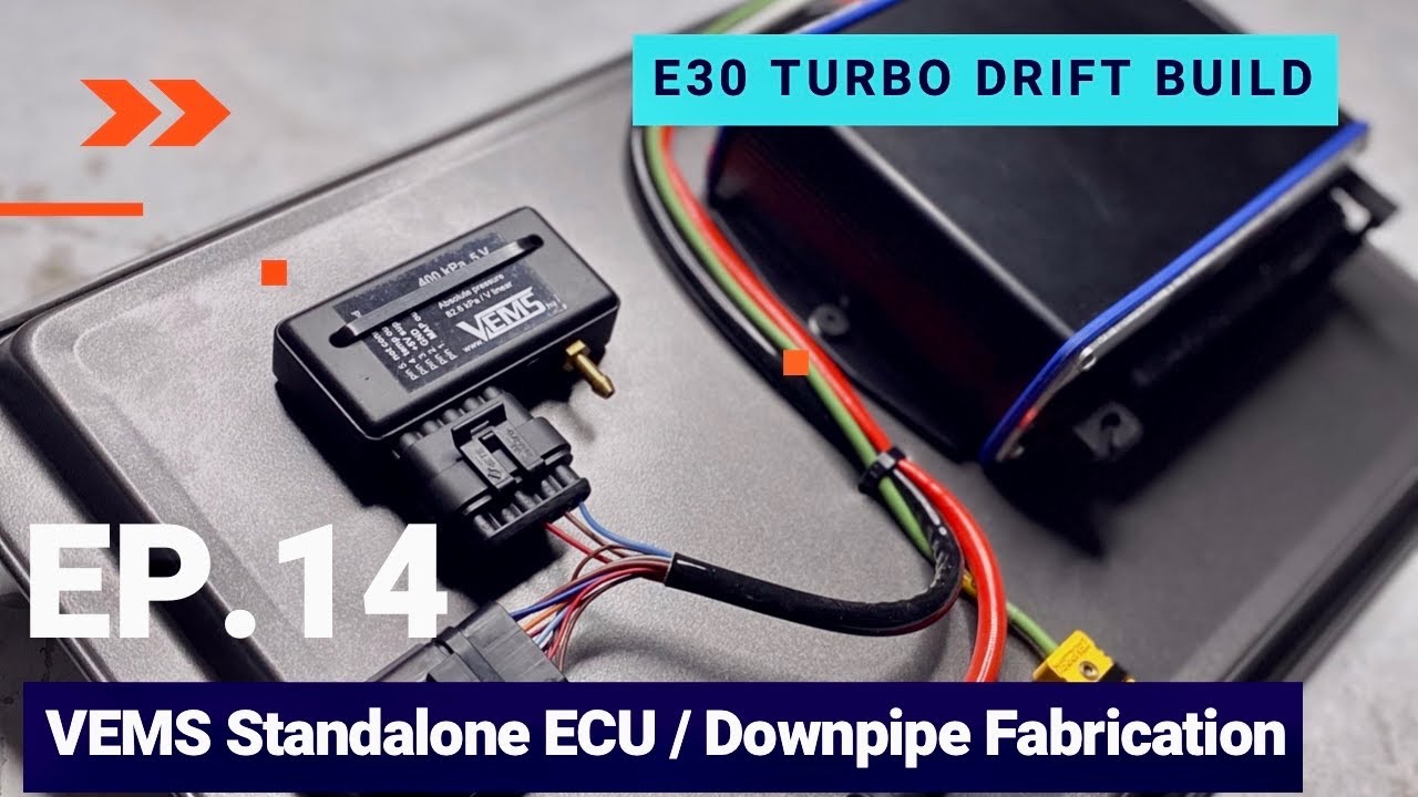 BMW E30/E36, M52 24v Turbo Drift Build Ep.14 VEMS Автономный блок управления и изготовление даунп...