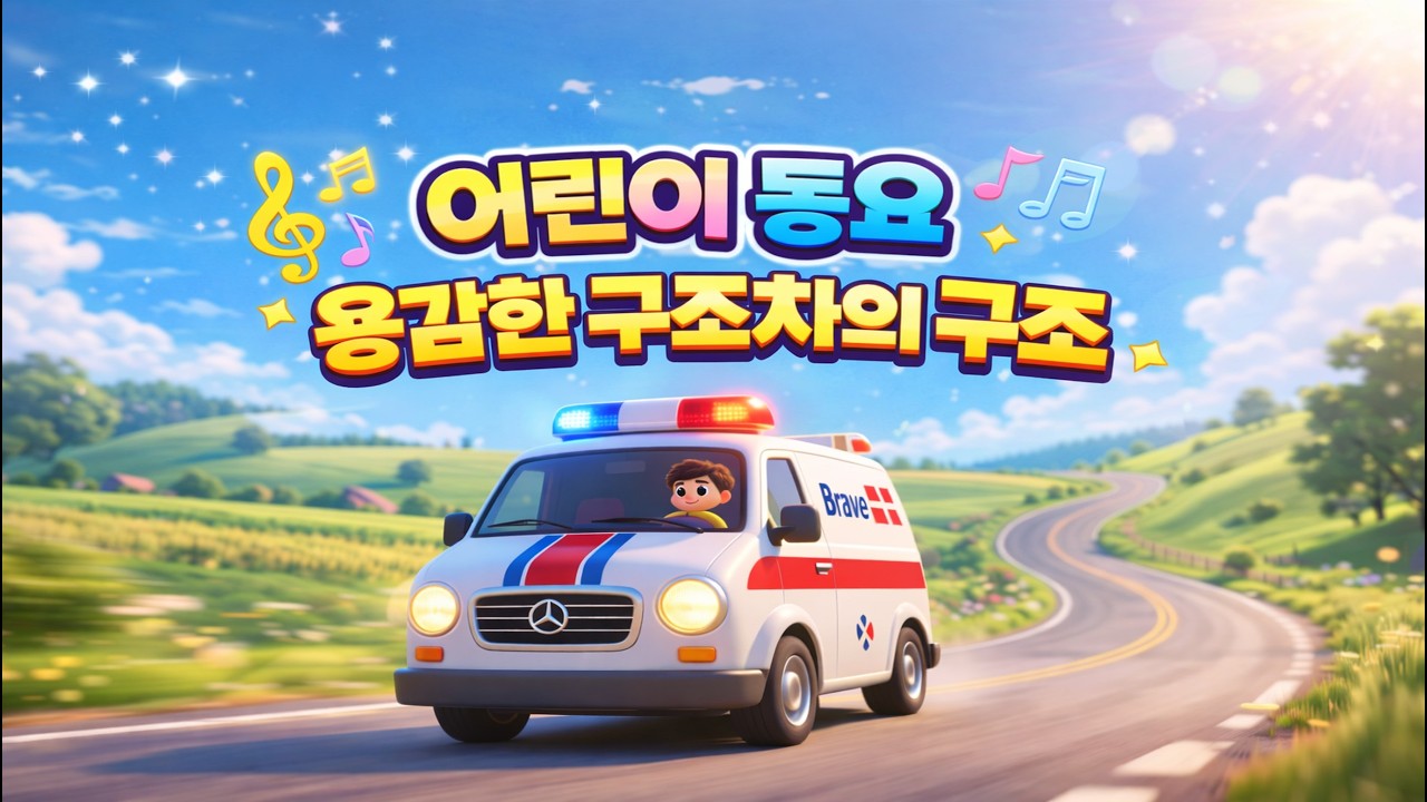 어린이 동요 | 용감한 구급차의 구조 🚑 위급한 순간 출동!