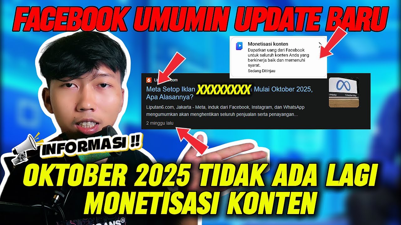 Monetisasi DIHAPUS CEO FACEBOOK Umumin Update Baru
