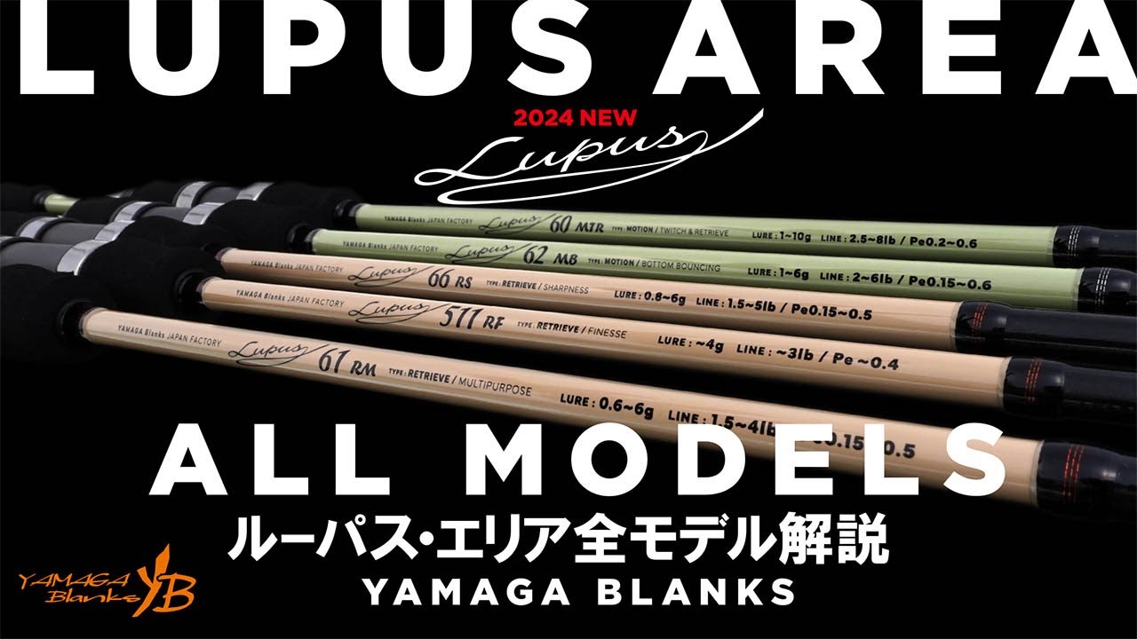 「ルーパス・エリアトラウト」全5機種モデル解説