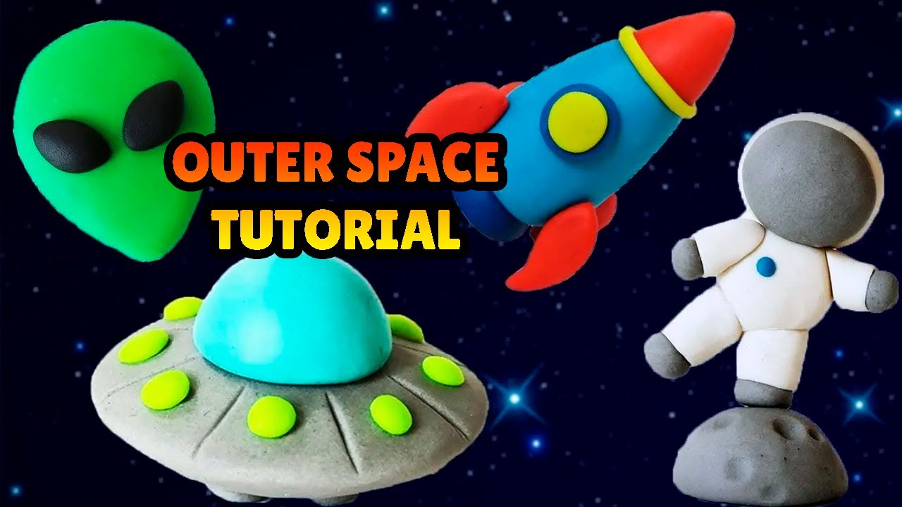 🔴DIY MINIATURE OUTER SPACE COMPILATION - How to Make Easy Polymer Clay, Fondant Tutorial