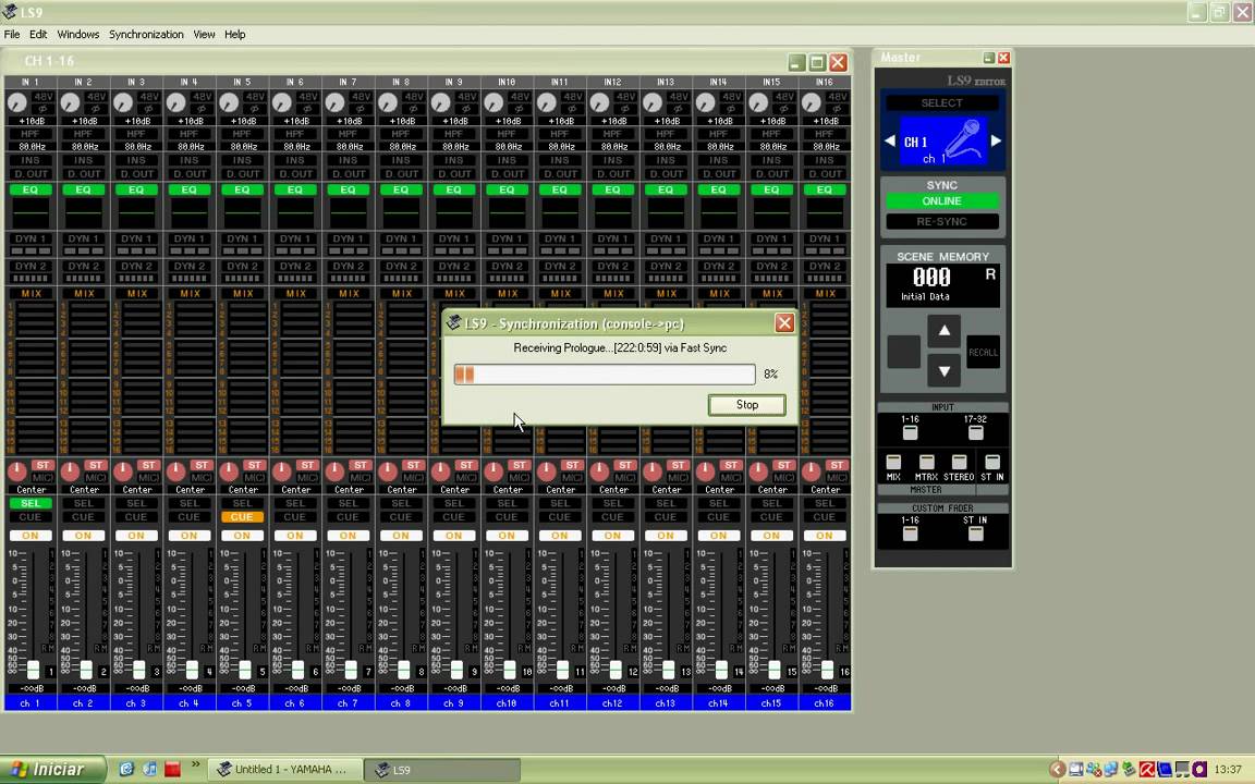 Configurando Studio Manager Yamaha LS9/M7CL