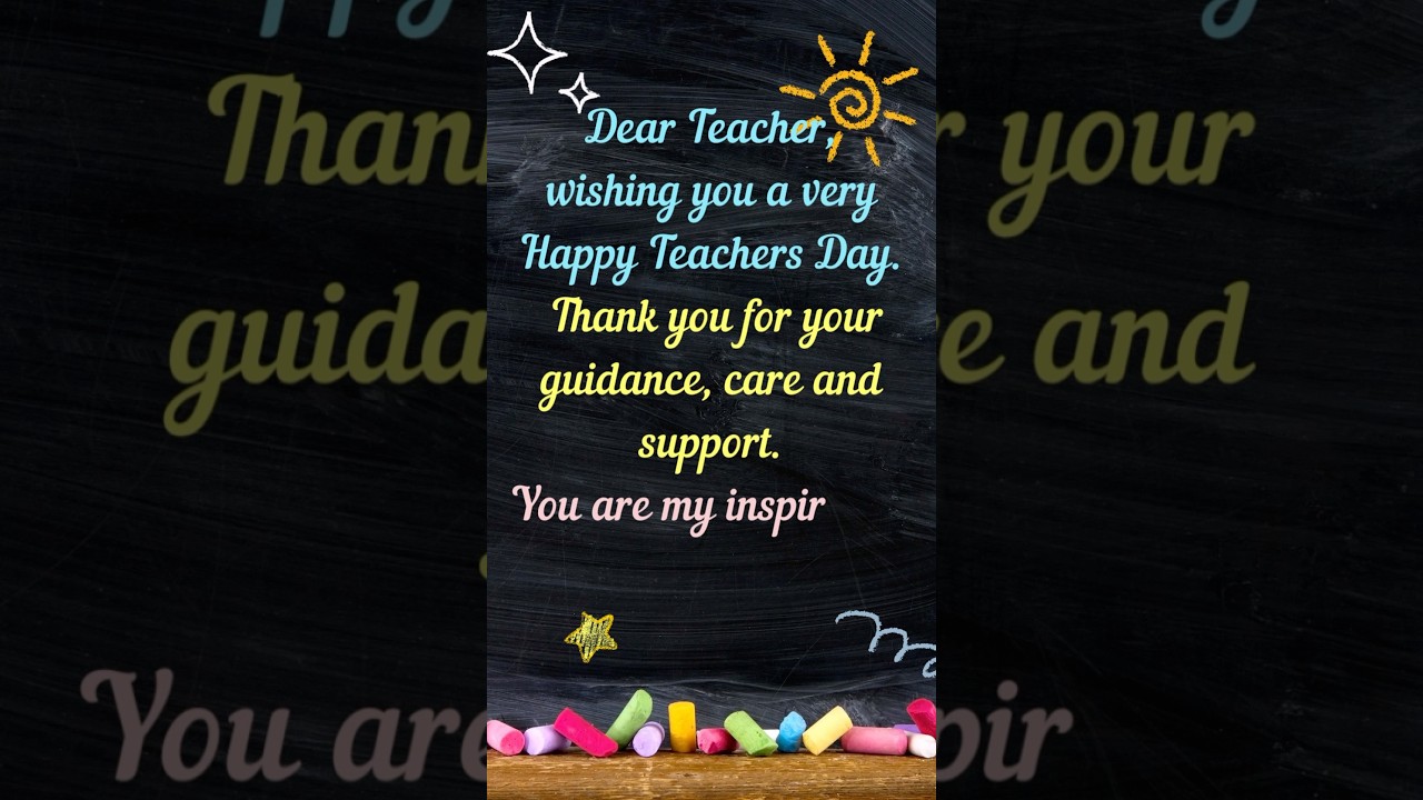 Happy Teachers day Quote for card writing | few lines |Thought 