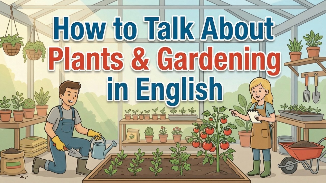 How to Talk About Plants & Gardens in English | English Learning Podcast to Practice Listen & Speak