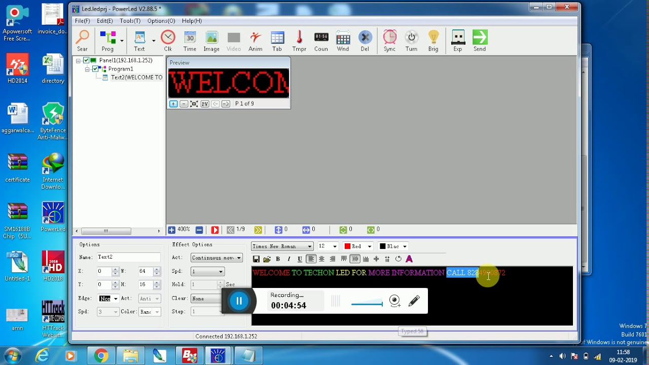 Power Led Software Tutorial @ WWW.LEDDISPLAYBOARDS.IN