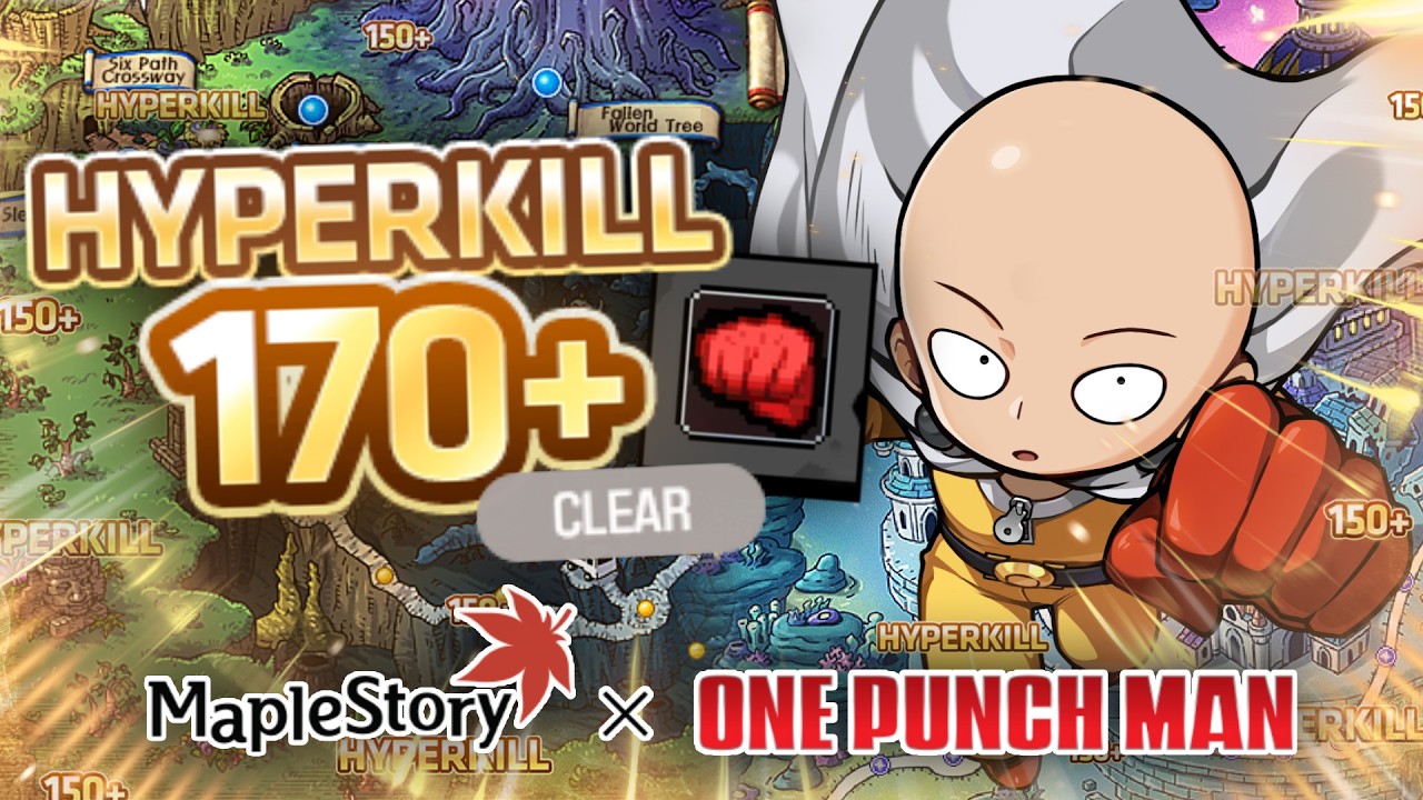 MapleStory Saitama 100% CLEAR 170 HYPER KILLS Maps & Talk to ??? Mission Guide