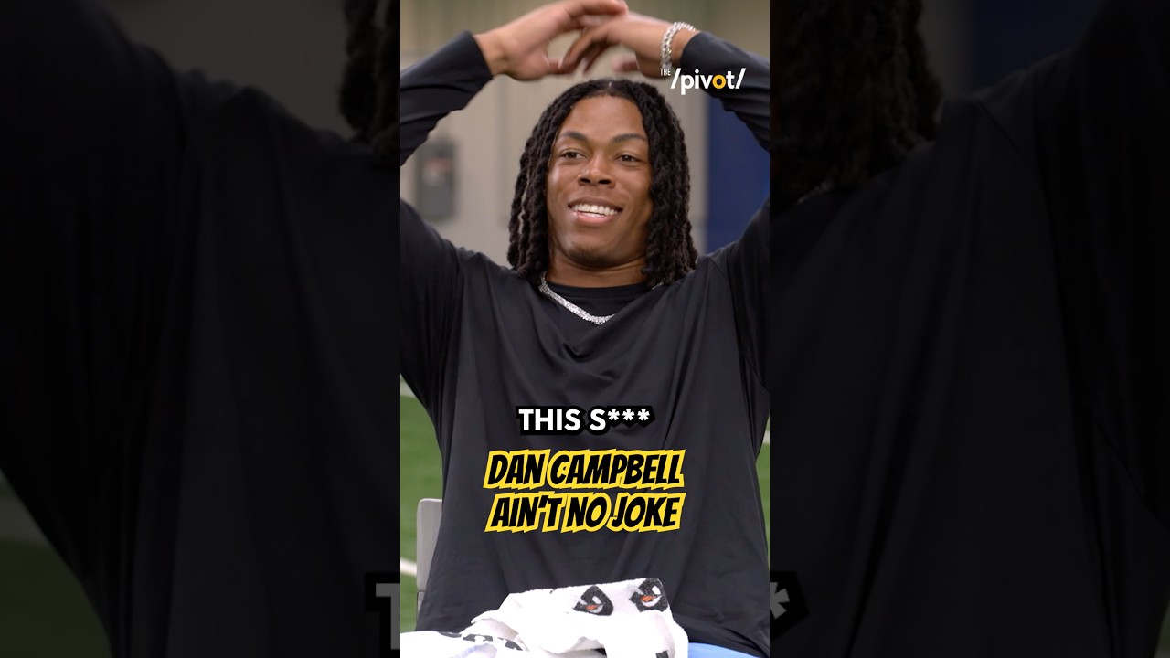 Jahmyr Gibbs thought he escaped tough practices until he played for Dan Campbell- hear this one