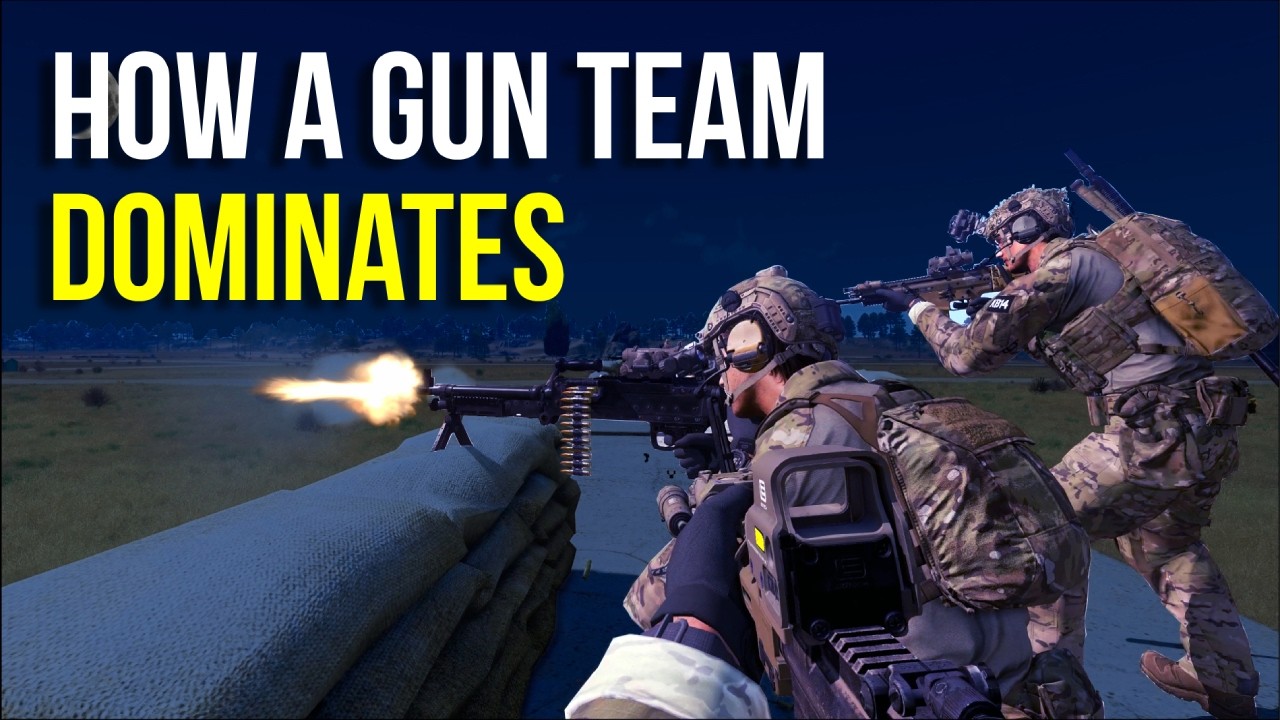 Using REALISTIC Machine Gun Tactics to Support a Massive Night Attack | Arma 3 Milsim