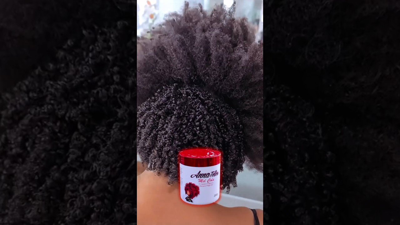 Como fazer cachos em cabelo crespo 4C? #annatelles #cachos #melcola