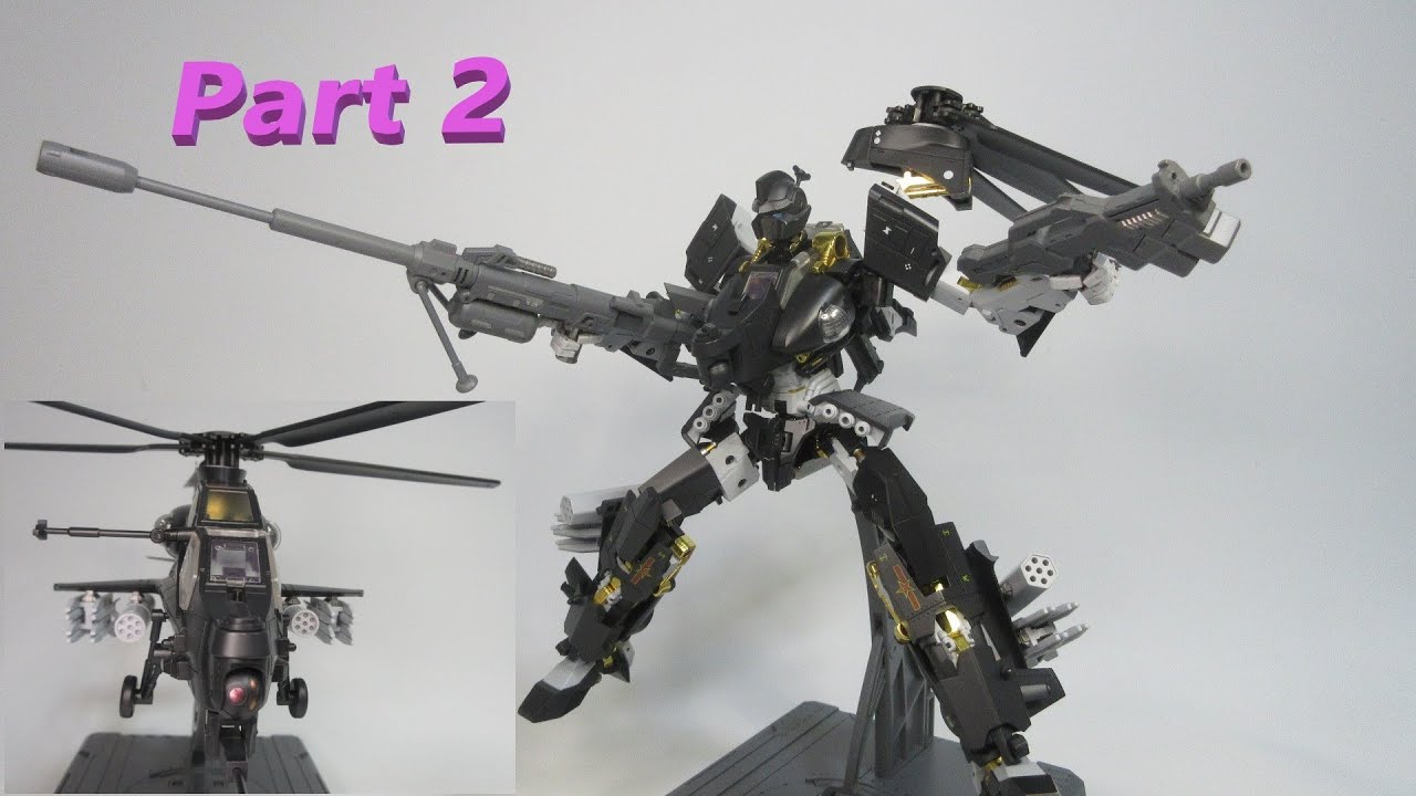 【海外の変形玩具】 ロボットからヘリへ戻し変形！　神機工業 CS-02 武直10 暗鴞（あんきょう）、Part 2 ／　SCIFIGURE INDUSTRY CS-02 WZ-10