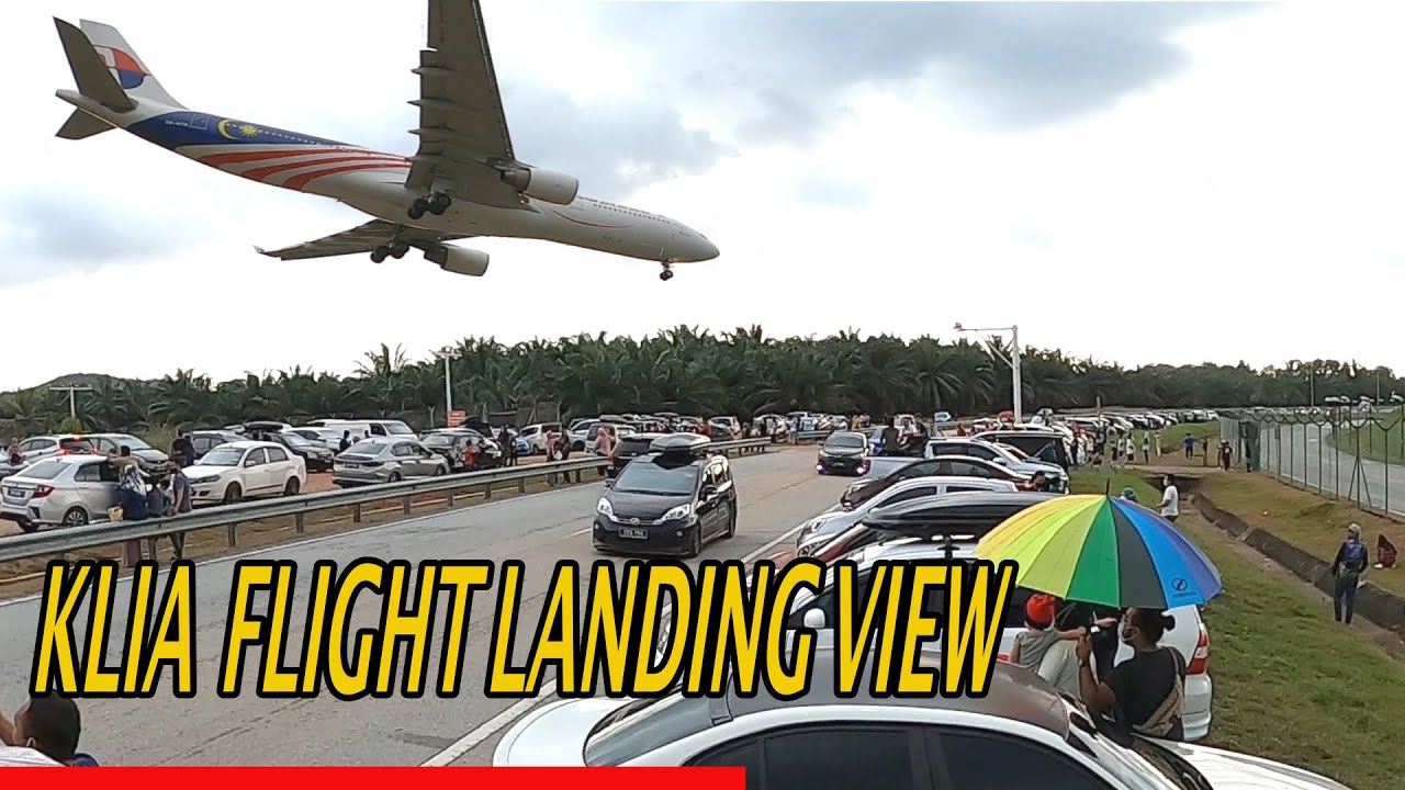 KLIA Flight Landing Aeroplane spotter Rendezvous point tpt Pesawat Kapalterbang mendarat KLIAAirport
