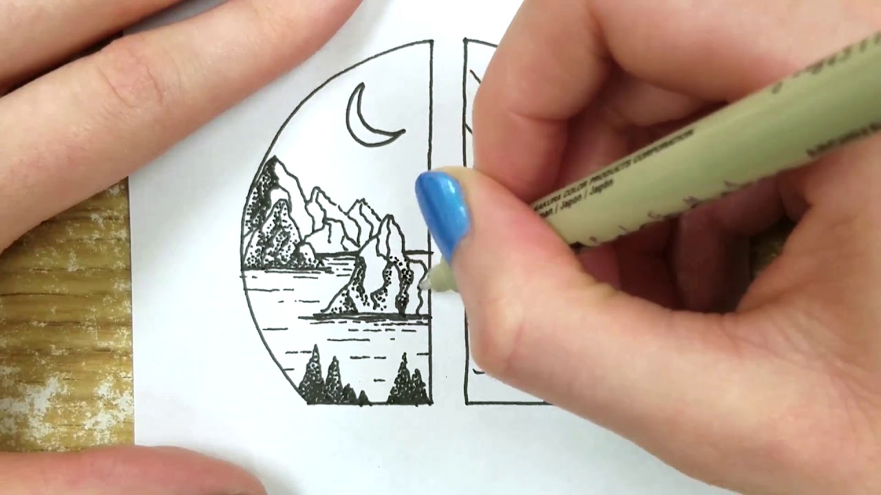 Stippled Nature Drawings Tutorial: Doodle with Me