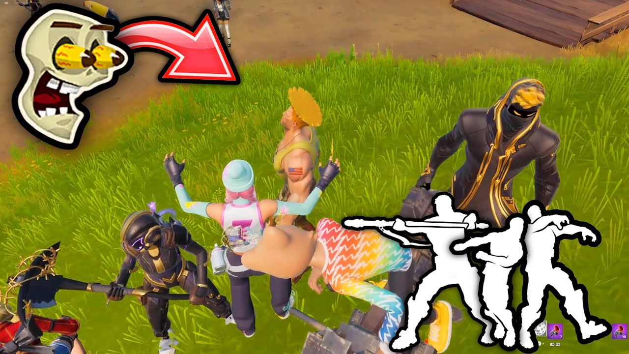 I Shocked Them When I did my Rare Emotes | Fortnite | Party Royale