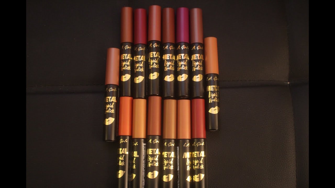LA Girl Metal Liquid Lipstick Review and Swatches