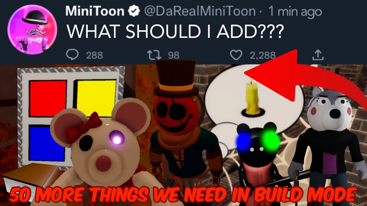 50 MORE THINGS WE NEED IN PIGGY BUILD MODE UPDATE! (PART 2)