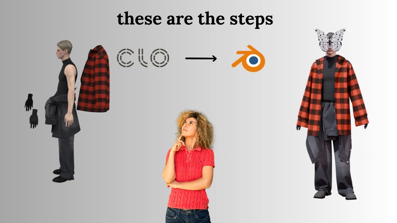 Clo3D to Blender Workflow in less than 7 Minutes